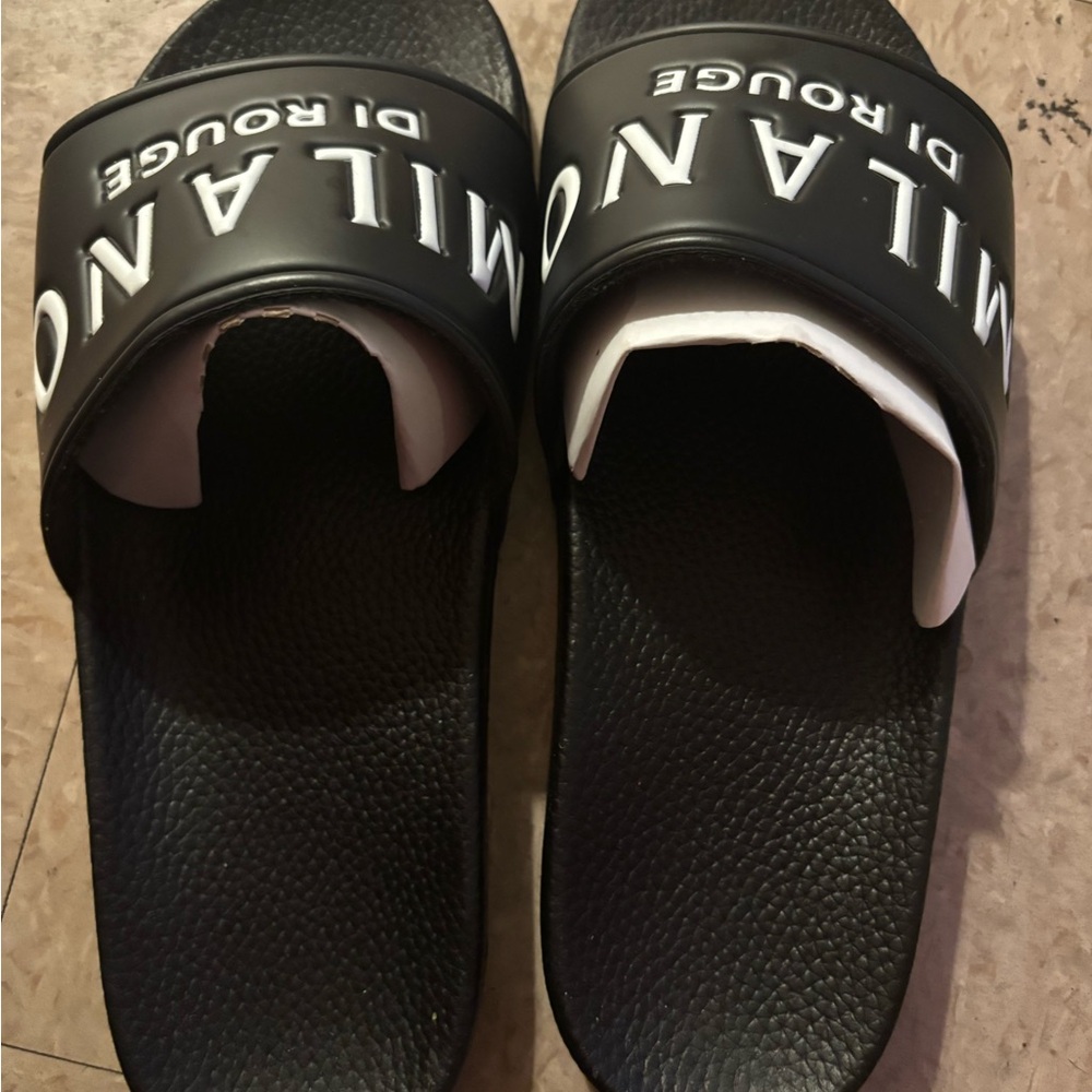 Milano Di Rouge Black Slides